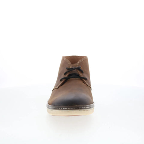 Johnston & Murphy 25-3850 Mens Brown Wide Leather Lace Up Chukkas Boots