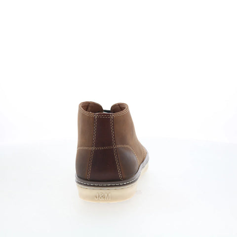 Johnston & Murphy 25-3850 Mens Brown Wide Leather Lace Up Chukkas Boots