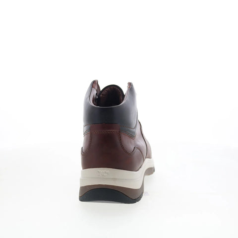 Johnston & Murphy 25-4134 Mens Brown Leather Lace Up Casual Dress Boots