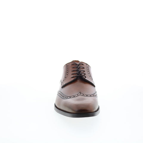 Zelli Italia Stephano Calfskin Mens Brown Oxfords Wingtip & Brogue Shoes