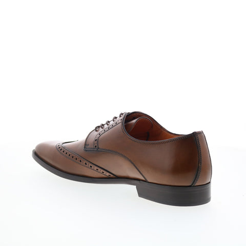 Zelli Italia Stephano Calfskin Mens Brown Oxfords Wingtip & Brogue Shoes
