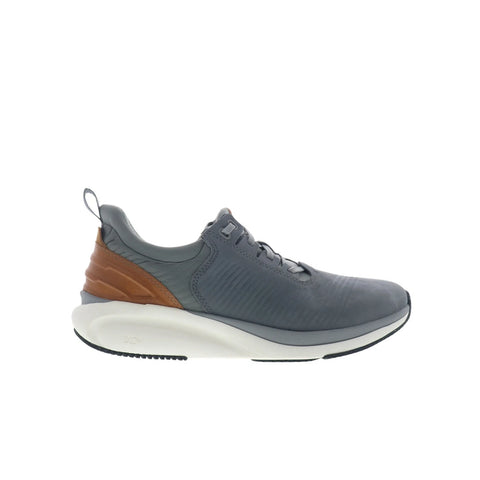 Johnston & Murphy 25-6587 Mens Gray Leather Lace Up Lifestyle Sneakers Shoes
