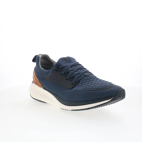 Johnston & Murphy 25-6599 Mens Blue Canvas Lace Up Lifestyle Sneakers Shoes