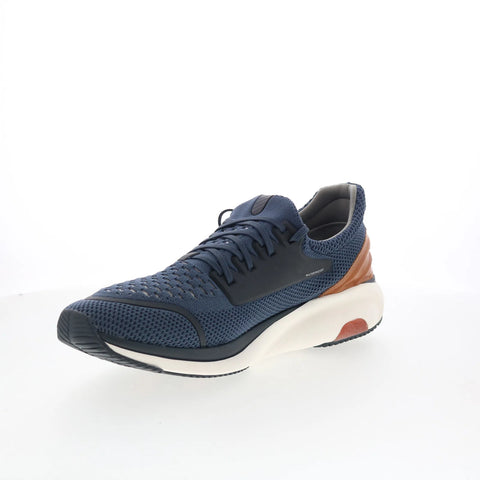 Johnston & Murphy 25-6599 Mens Blue Canvas Lace Up Lifestyle Sneakers Shoes