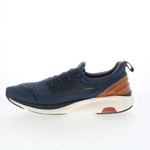 Johnston & Murphy 25-6599 Mens Blue Canvas Lace Up Lifestyle Sneakers Shoes