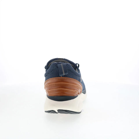 Johnston & Murphy 25-6599 Mens Blue Canvas Lace Up Lifestyle Sneakers Shoes