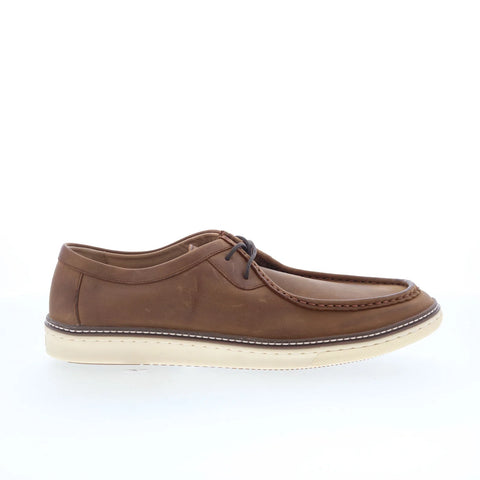 Johnston & Murphy 25-6670 Mens Brown Leather Oxfords & Lace Ups Casual Shoes