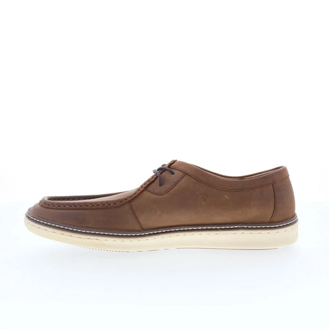 Johnston & Murphy 25-6670 Mens Brown Leather Oxfords & Lace Ups Casual Shoes