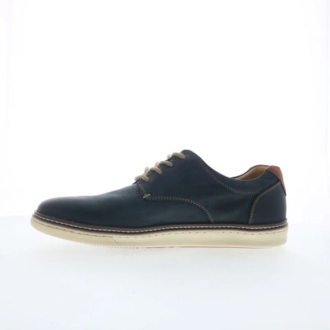 Johnston & Murphy 25-8359 Mens Blue Wide Leather Lifestyle Sneakers Shoes