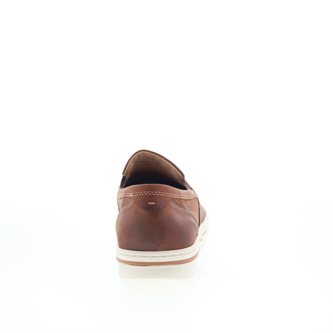 Johnston & Murphy 25-8454 Mens Brown Faux Leather Lifestyle Sneakers Shoes