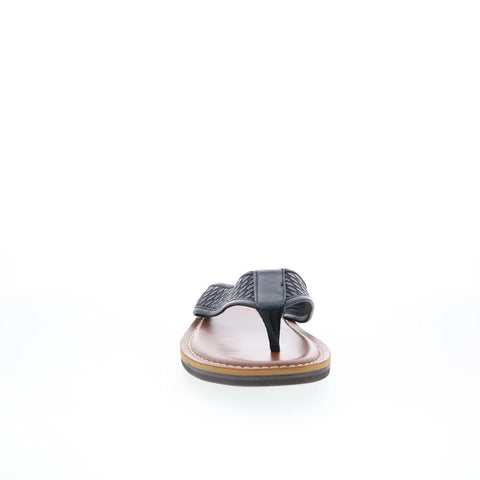 Johnston & Murphy 25-8647 Mens Brown Leather Flip-Flops Sandals Shoes