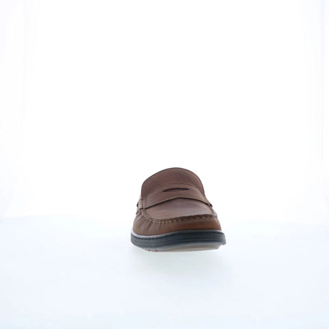 Johnston & Murphy 25-8900 Mens Brown Leather Loafers & Slip Ons Penny Shoes