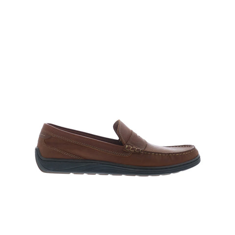 Johnston & Murphy 25-8900 Mens Brown Leather Loafers & Slip Ons Penny Shoes