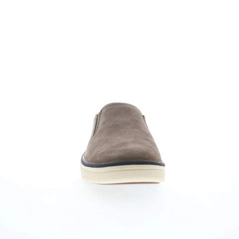 Johnston & Murphy 25-9060 Mens Gray Leather Slip On Lifestyle Sneakers Shoes