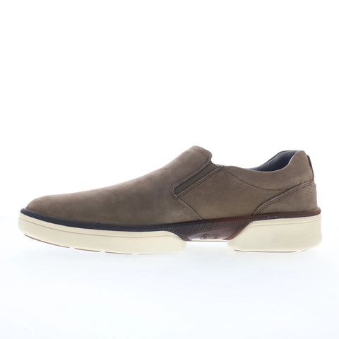 Johnston & Murphy 25-9060 Mens Gray Leather Slip On Lifestyle Sneakers Shoes