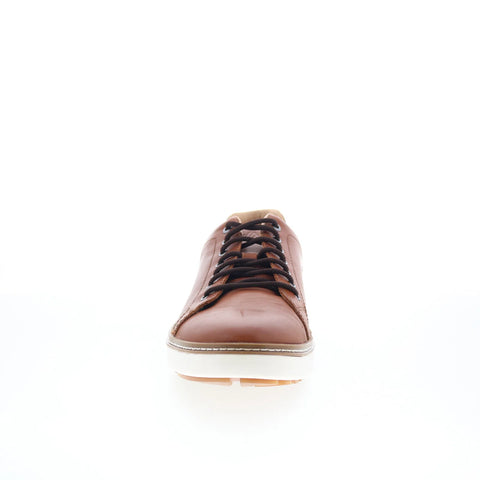 Johnston & Murphy 25-9126 Mens Brown Leather Lifestyle Sneakers Shoes