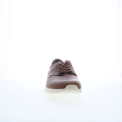 Johnston & Murphy 25-9156 Mens Brown Leather Oxfords & Lace Ups Casual Shoes