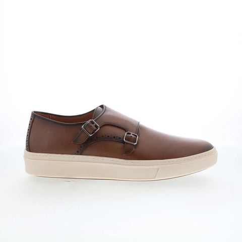 Johnston & Murphy 25-9280 Mens Brown Leather Lifestyle Sneakers Shoes