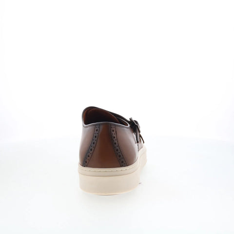 Johnston & Murphy 25-9280 Mens Brown Leather Lifestyle Sneakers Shoes