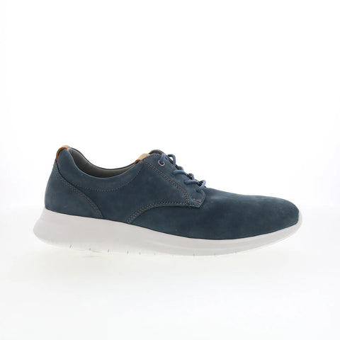 Johnston & Murphy 25-9607 Mens Blue Nubuck Oxfords & Lace Ups Casual Shoes
