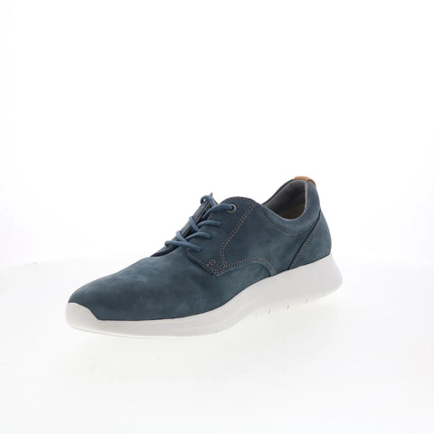 Johnston & Murphy 25-9607 Mens Blue Nubuck Oxfords & Lace Ups Casual Shoes