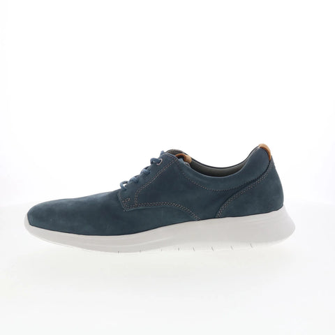 Johnston & Murphy 25-9607 Mens Blue Nubuck Oxfords & Lace Ups Casual Shoes