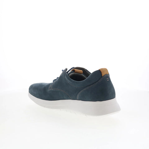 Johnston & Murphy 25-9607 Mens Blue Nubuck Oxfords & Lace Ups Casual Shoes
