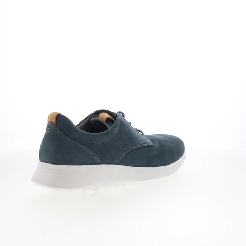 Johnston & Murphy 25-9607 Mens Blue Nubuck Oxfords & Lace Ups Casual Shoes