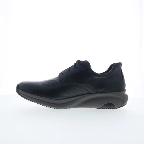 Johnston & Murphy 25-9611 Mens Black Leather Lifestyle Sneakers Shoes