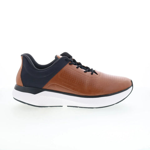 Johnston & Murphy 25-9630 Mens Brown Leather Lifestyle Sneakers Shoes