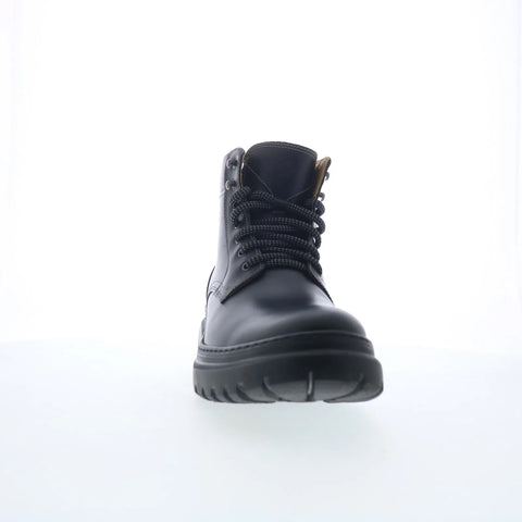 Johnston & Murphy 25-9681 Mens Black Leather Lace Up Casual Dress Boots