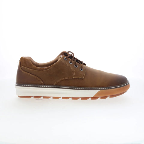 Johnston & Murphy 25-9750 Mens Brown Leather Oxfords & Lace Ups Casual Shoes