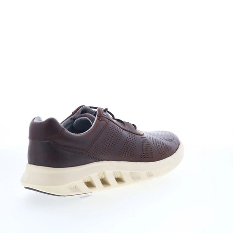 Johnston & Murphy 25-9760 Mens Brown Leather Oxfords & Lace Ups Casual Shoes