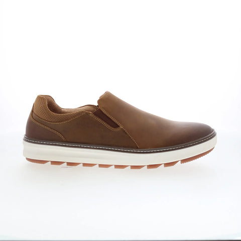 Johnston & Murphy 25-9772 Mens Brown Leather Lifestyle Sneakers Shoes