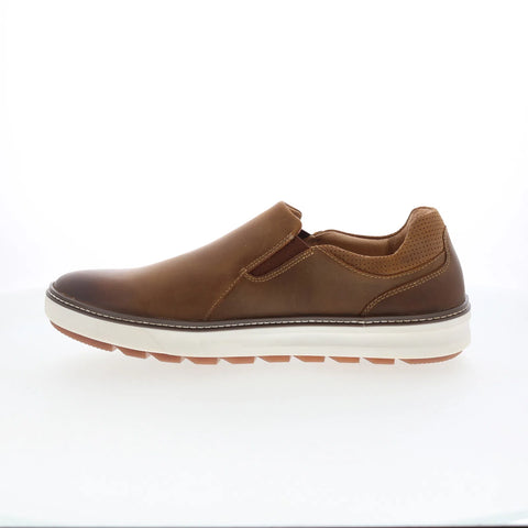 Johnston & Murphy 25-9772 Mens Brown Leather Lifestyle Sneakers Shoes