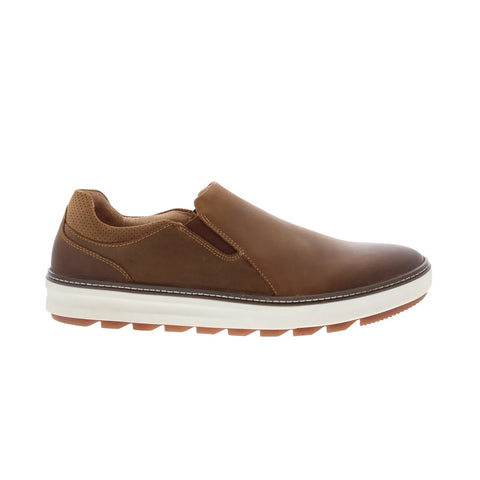 Johnston & Murphy 25-9772 Mens Brown Leather Lifestyle Sneakers Shoes
