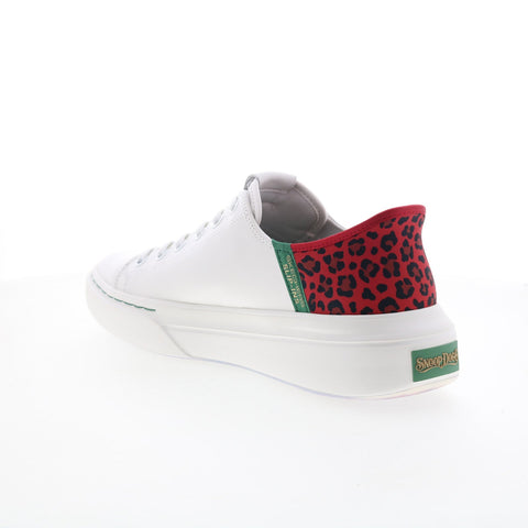 Skechers Snoop Dogg Snoop One Low G Leather Mens White Sneakers Shoes