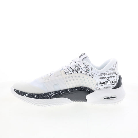 Skechers Snoop Dogg SKX Resagrip Boss Treatment Mens White Basketball Shoes
