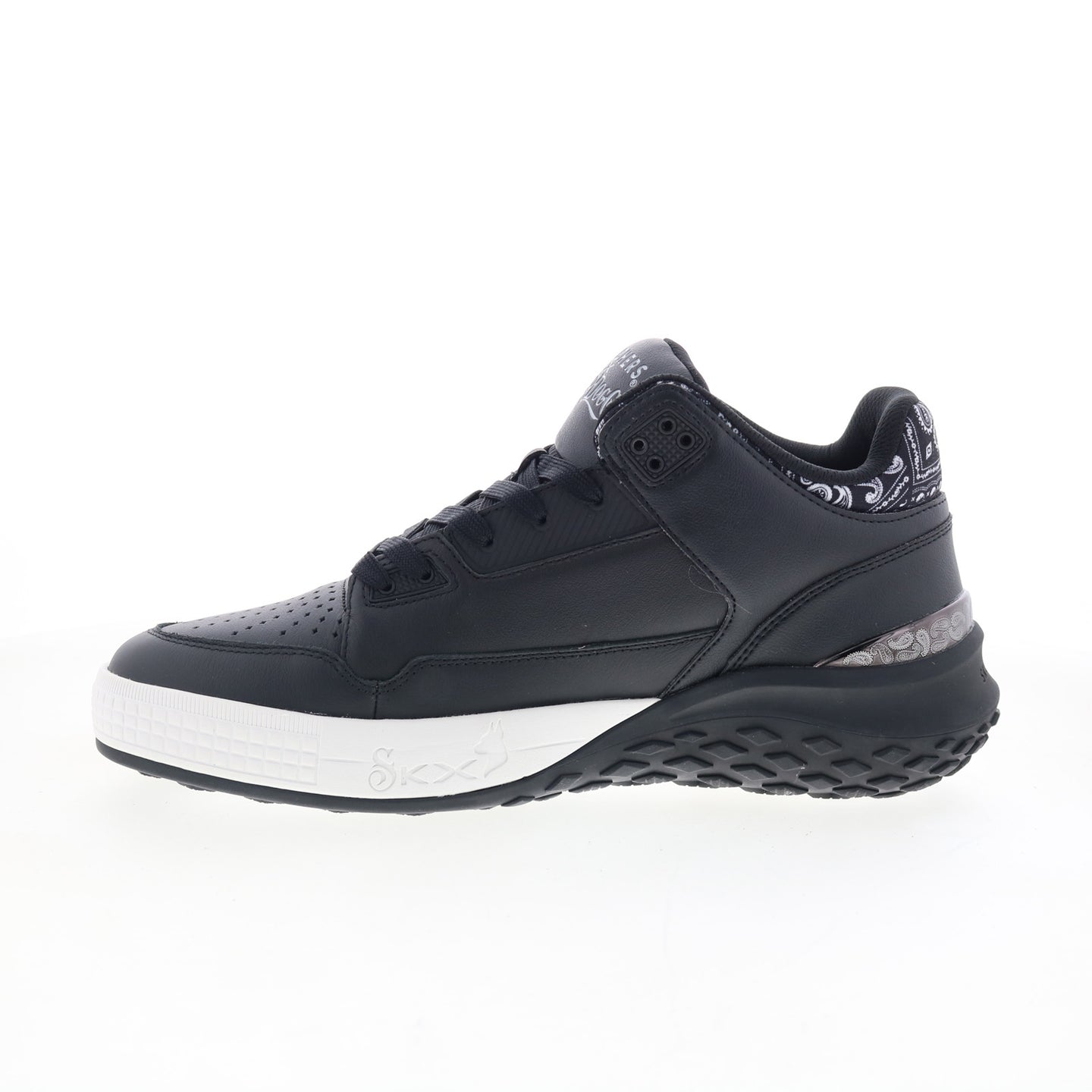 thumbnail image 2 of Ewing Athletics Kross Men's Black Lifestyle Sneakers – 1EW90133-030, Mid Top Nubuck 2 of 6