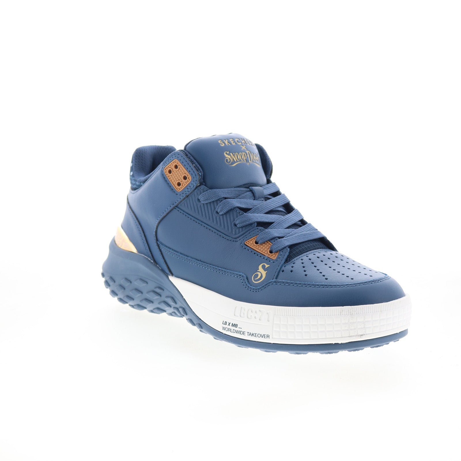Skechers Snoop Dogg Sizzle Buckets OG Mens Blue Lifestyle Sneakers