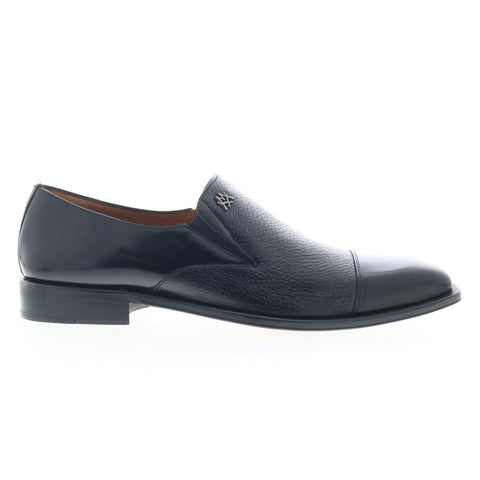 Mezlan Milani Cap Toe Slip On 25145 Mens Black Leather Loafers Casual Shoes