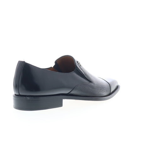 Mezlan Milani Cap Toe Slip On 25145 Mens Black Leather Loafers Casual Shoes