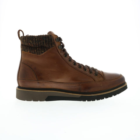 Stacy Adams Envoy 25498-215 Mens Brown Leather Lace Up Casual Dress Boots