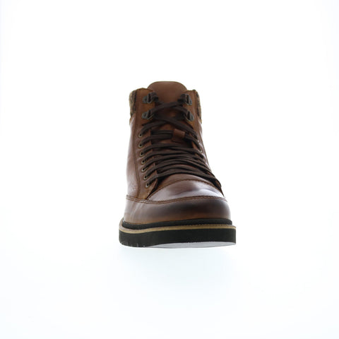 Stacy Adams Envoy 25498-215 Mens Brown Leather Lace Up Casual Dress Boots