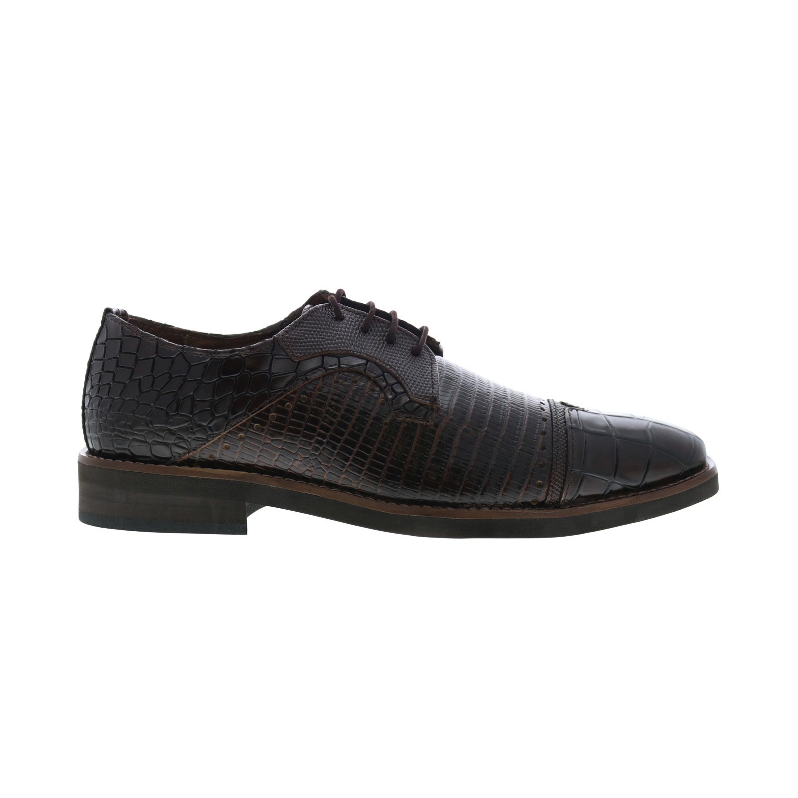 Stacy Adams Esposito 25538-200 Mens Brown Oxfords & Lace Ups  display picture 3