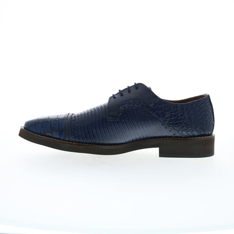 Stacy Adams Esposito 25538-400 Mens Blue Oxfords & Lace Ups Cap Toe Shoes