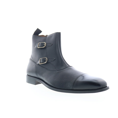 Mezlan Rocky 25740 Mens Black Leather Zipper Casual Dress Boots