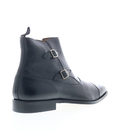 Mezlan Rocky 25740 Mens Black Leather Zipper Casual Dress Boots