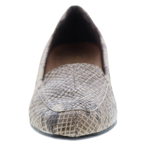 Clarks Timeless 26064133 Womens Gray Narrow Leather Flats Loafer Shoes