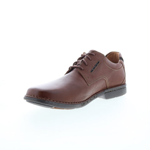 Clarks Uncorner Plain Mens Brown Wide Oxfords & Lace Ups Casual Shoes